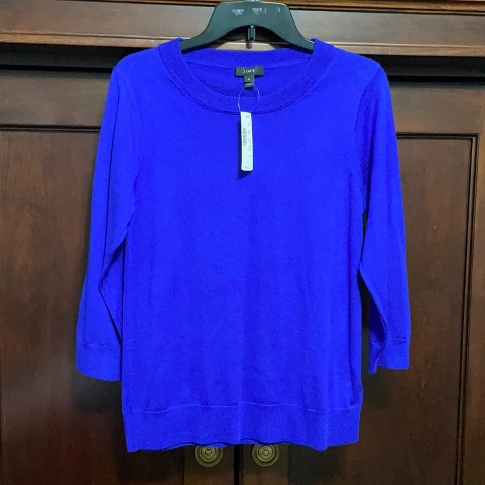 J CREW NWT merino wool 3/4 sleeve sweater